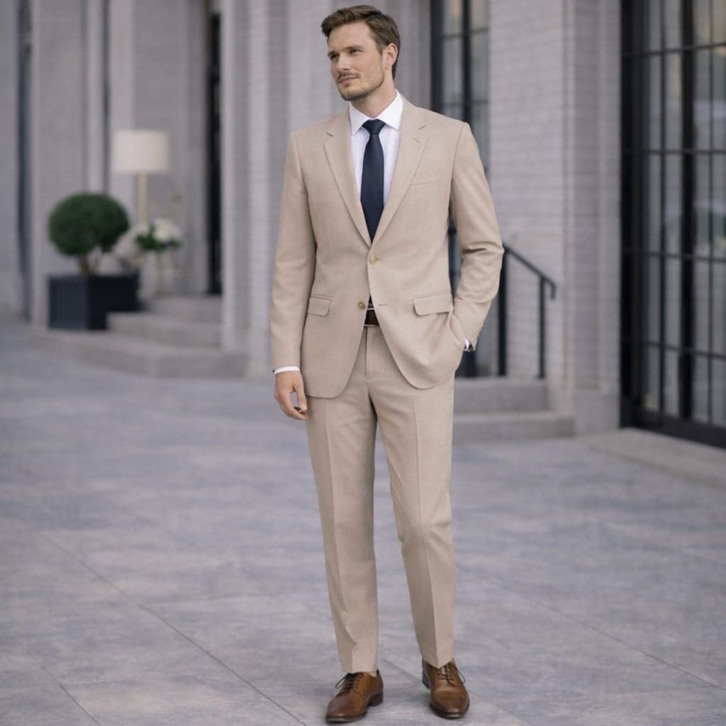 Indochino Sport Coat Blazer Wool Linen Blend Size 42r Jacket 1 Button Designer